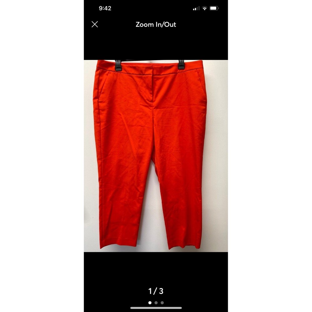NWOT Sz 12 Vince Camuto Orange Capri Dress Pants